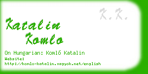 katalin komlo business card